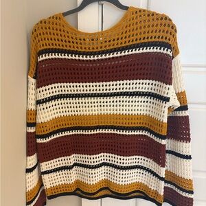 Striped Multicolor Knit Sweater